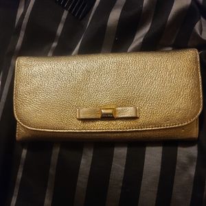 Gold Miu miu wallet
